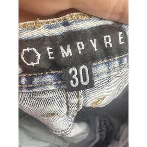 empyre light wash ripped jeans distressed skate denim y2k grunge‎ low rise